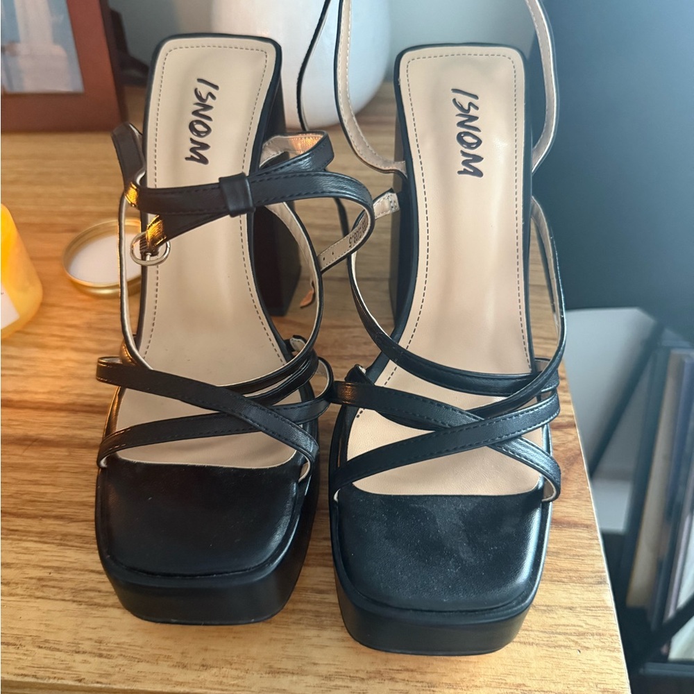 Black Strappy Women's Sandals